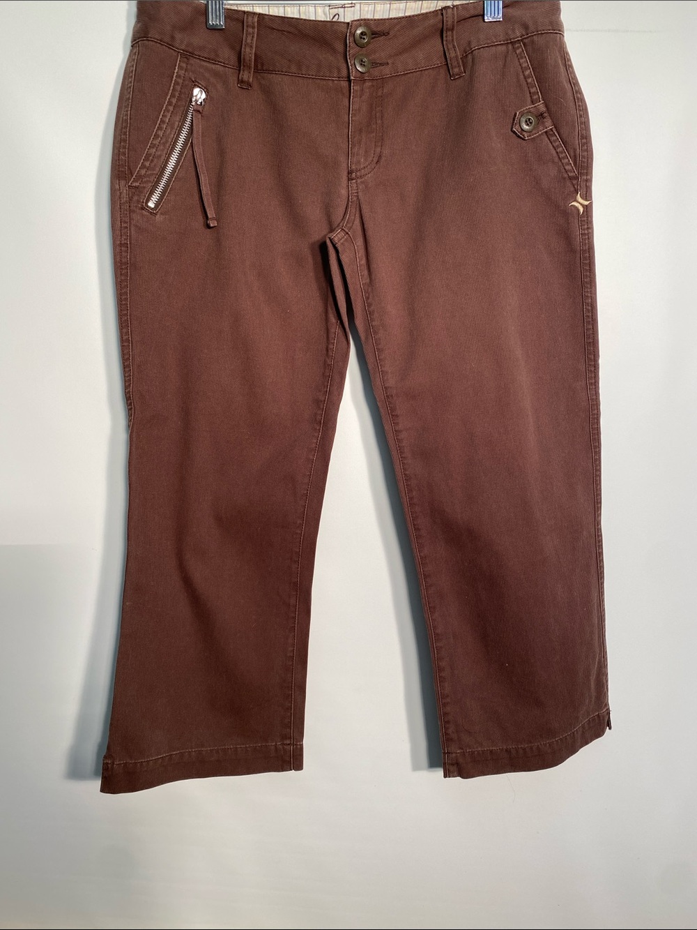 Hurley Brown Capris with Zip Pocket